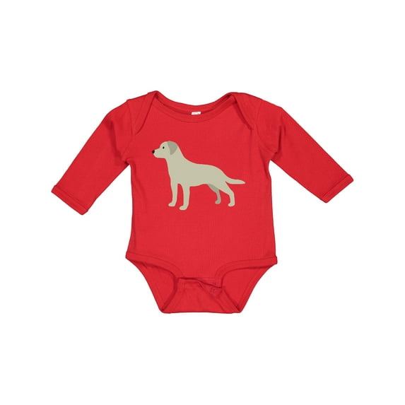 Inktastic Labrador Boys or Girls Long Sleeve Baby Bodysuit