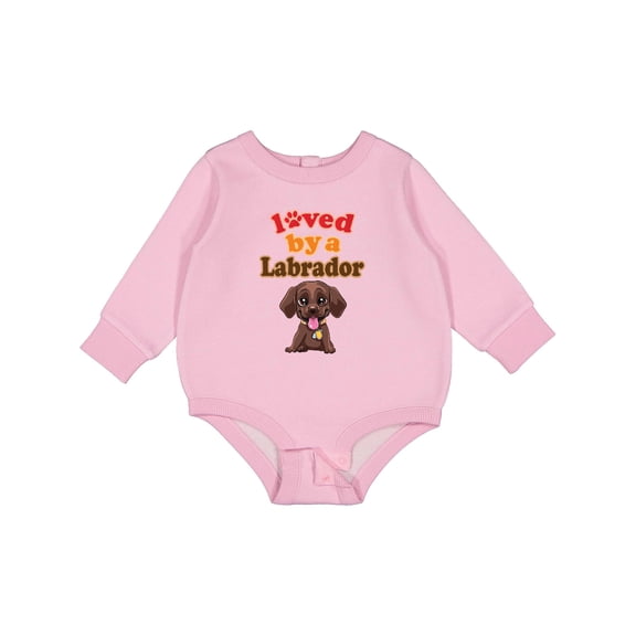 Inktastic Labrador Chocolate Lab Baby Fleece Bodysuit