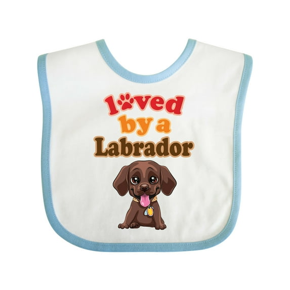Inktastic Labrador Chocolate Lab Boys or Girls Baby Bib