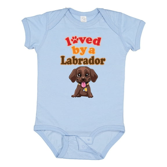 Inktastic Labrador Chocolate Lab Boys or Girls Baby Bodysuit