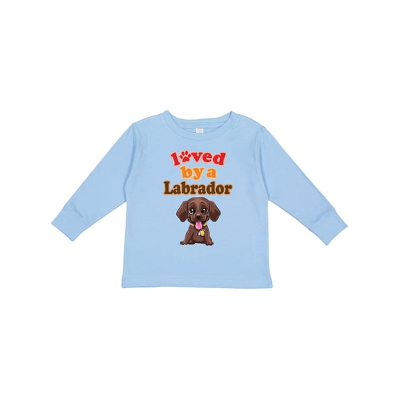 Inktastic Labrador Chocolate Lab Boys or Girls Long Sleeve Toddler T-Shirt