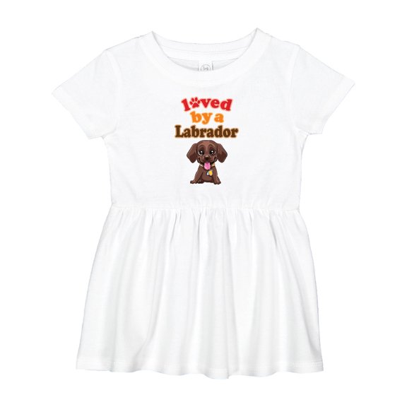 Inktastic Labrador Chocolate Lab Girls Baby Dress