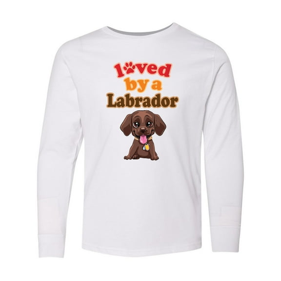 Inktastic Labrador Chocolate Lab Long Sleeve Youth T-Shirt