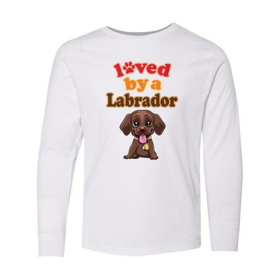 Inktastic Labrador Chocolate Lab Long Sleeve Youth T-Shirt