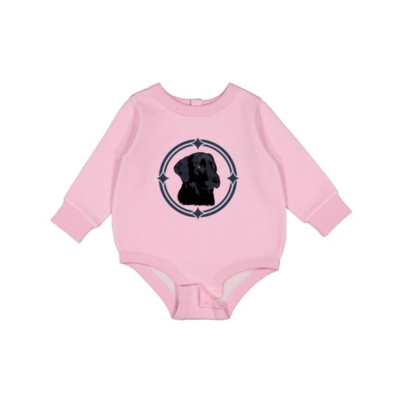 Inktastic Labrador Retriever Black Lab Baby Fleece Bodysuit