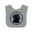 thumbnail image 1 of Inktastic Labrador Retriever Black Lab Boys or Girls Baby Bib, 1 of 4