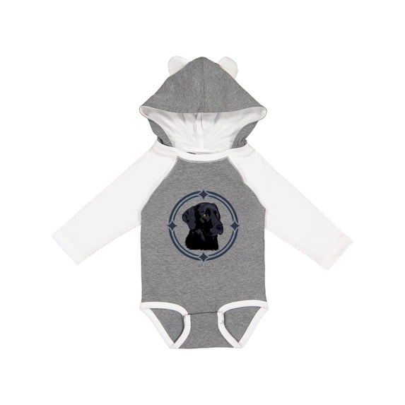 Inktastic Labrador Retriever Black Lab Boys or Girls Long Sleeve Baby Bodysuit