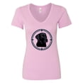 thumbnail image 1 of Inktastic Labrador Retriever Black Lab Women's V-Neck T-Shirt, 1 of 5