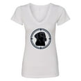 thumbnail image 1 of Inktastic Labrador Retriever Black Lab Women's V-Neck T-Shirt, 1 of 5