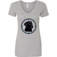thumbnail image 1 of Inktastic Labrador Retriever Black Lab Women's V-Neck T-Shirt, 1 of 5