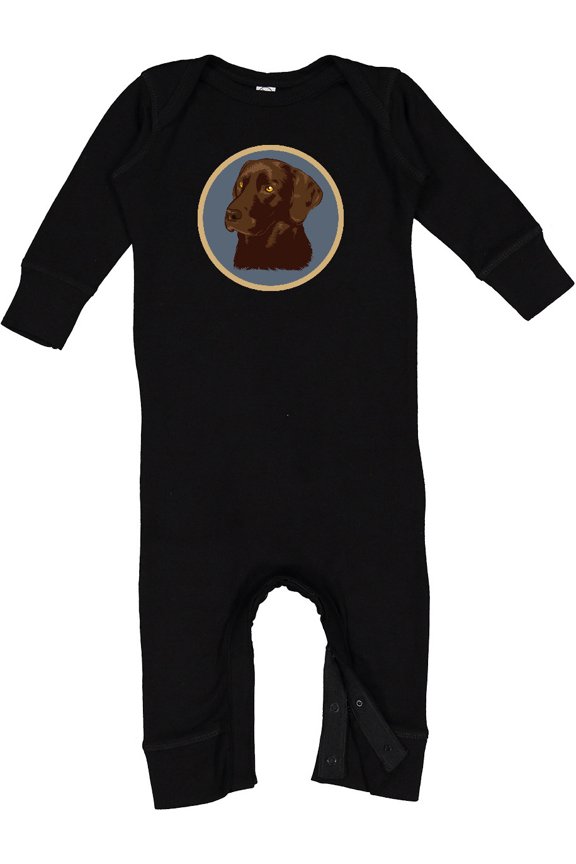 Labrador Retriever Chocolate Lab Dog Baby Romper Coveralls