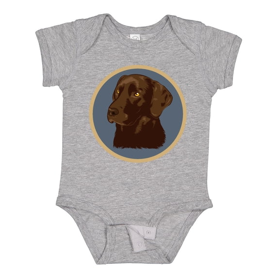 Inktastic Labrador Retriever Chocolate Lab Dog Boys or Girls Baby Bodysuit