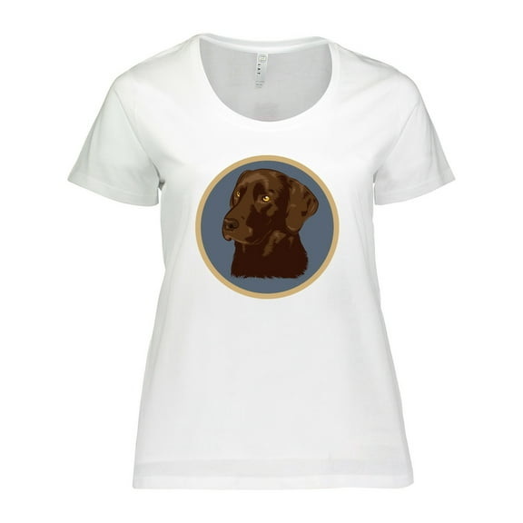 Inktastic Labrador Retriever Chocolate Lab Dog Women's Plus Size T-Shirt