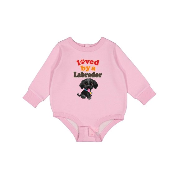 Inktastic Labrador Retriever Dog Black Lab Baby Fleece Bodysuit