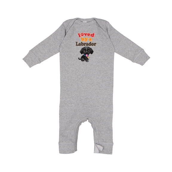 Inktastic Labrador Retriever Dog Black Lab Baby Romper Coveralls