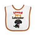 thumbnail image 1 of Inktastic Labrador Retriever Dog Black Lab Boys or Girls Baby Bib, 1 of 4