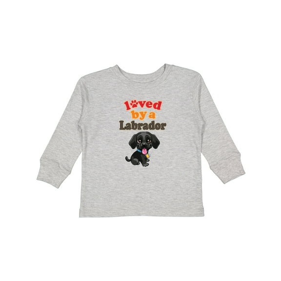 Inktastic Labrador Retriever Dog Black Lab Boys or Girls Long Sleeve Toddler T-Shirt