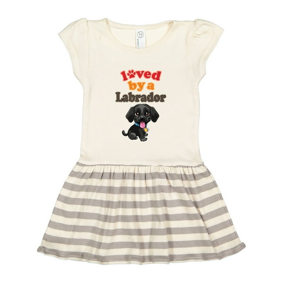 Inktastic Labrador Retriever Dog Black Lab Gift Toddler Girl Dress