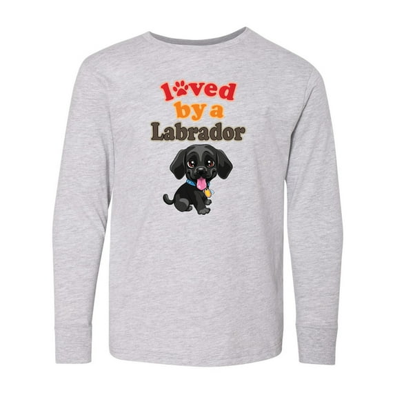 Inktastic Labrador Retriever Dog Black Lab Long Sleeve Youth T-Shirt