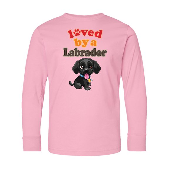 Inktastic Labrador Retriever Dog Black Lab Long Sleeve Youth T-Shirt