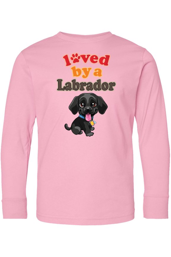Labrador Retriever Dog Black Lab Long Sleeve Youth T-Shirt