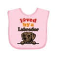 thumbnail image 1 of Inktastic Labrador Retriever Dog Boys or Girls Baby Bib, 1 of 4