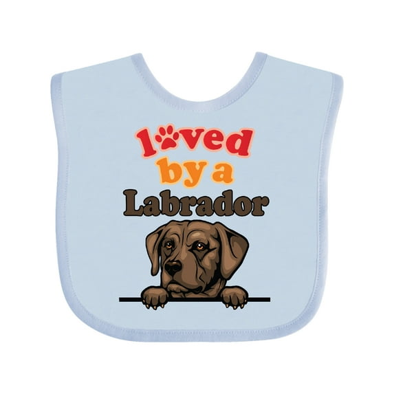 Inktastic Labrador Retriever Dog Boys or Girls Baby Bib