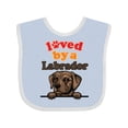 thumbnail image 1 of Inktastic Labrador Retriever Dog Boys or Girls Baby Bib, 1 of 4