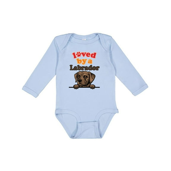 Inktastic Labrador Retriever Dog Gift Boys or Girls Long Sleeve Baby Bodysuit