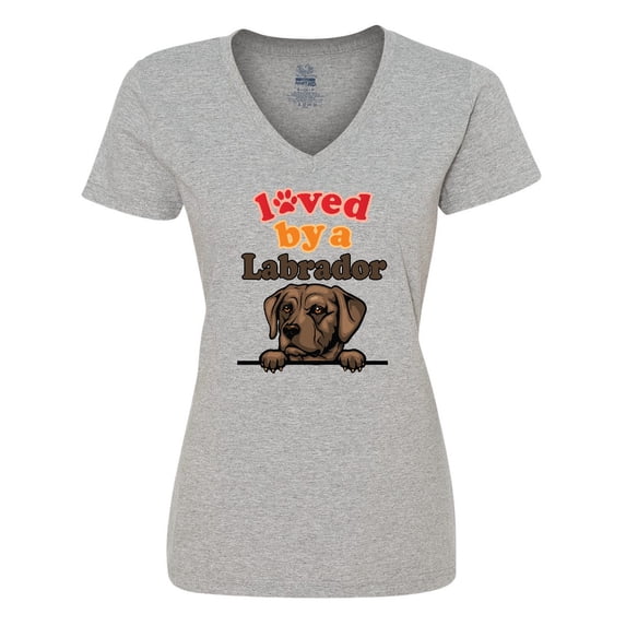 Inktastic Labrador Retriever Dog Gift Women's V-Neck T-Shirt