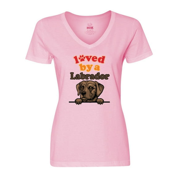 Inktastic Labrador Retriever Dog Gift Women's V-Neck T-Shirt