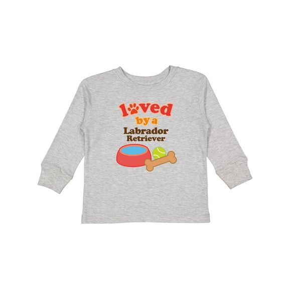 Inktastic Labrador Retriever Loved by a Boys or Girls Long Sleeve Toddler T-Shirt