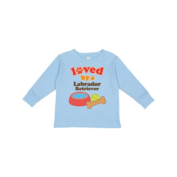 Inktastic Labrador Retriever Loved by a Boys or Girls Long Sleeve Toddler T-Shirt