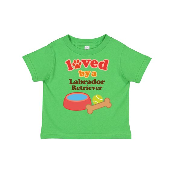 Inktastic Labrador Retriever Loved by a Boys or Girls Toddler T-Shirt