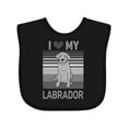 thumbnail image 1 of Inktastic Labrador Retriever Yellow Lab Boys or Girls Baby Bib, 1 of 4