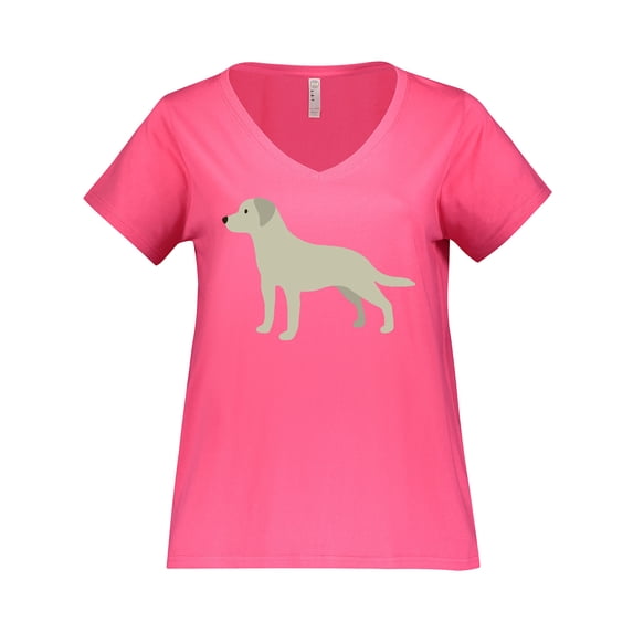 Inktastic Labrador Women's Plus Size V-Neck T-Shirt