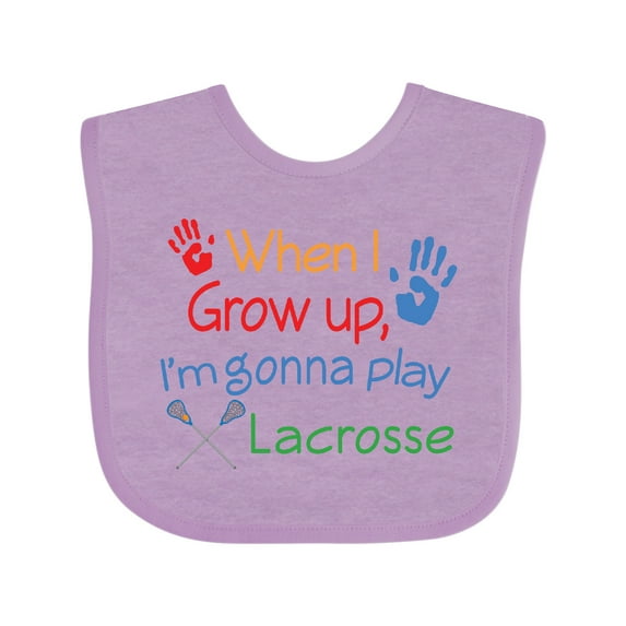 Inktastic Lacrosse Baby Boys or Girls Baby Bib