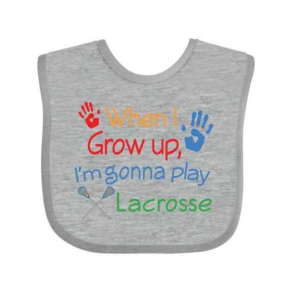 Inktastic Lacrosse Baby Boys or Girls Baby Bib