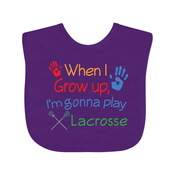 Inktastic Lacrosse Baby Boys or Girls Baby Bib