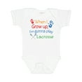 thumbnail image 1 of Inktastic Lacrosse Baby Boys or Girls Baby Bodysuit, 1 of 5