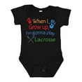 thumbnail image 1 of Inktastic Lacrosse Baby Boys or Girls Baby Bodysuit, 1 of 5