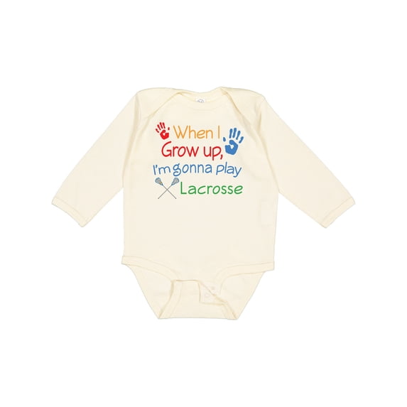 Inktastic Lacrosse Baby Boys or Girls Long Sleeve Baby Bodysuit