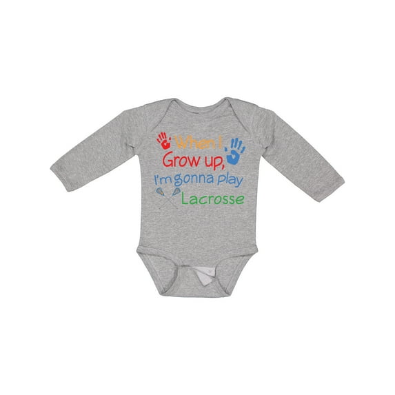 Inktastic Lacrosse Baby Boys or Girls Long Sleeve Baby Bodysuit