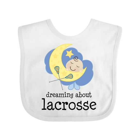 Inktastic Lacrosse Baby Dream About Boys or Girls Baby Bib