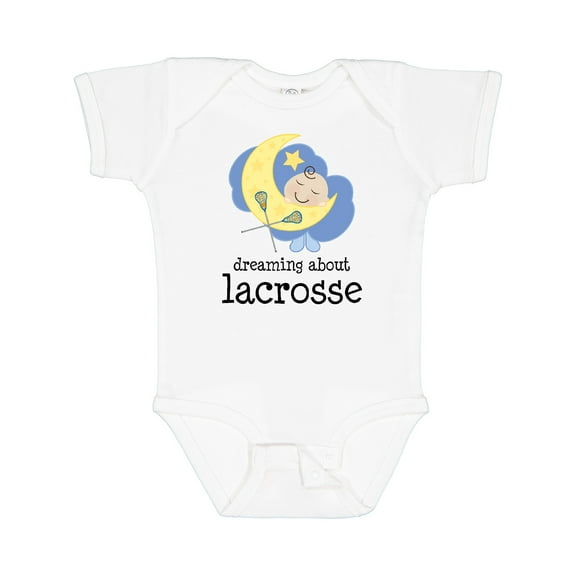 Inktastic Lacrosse Baby Dream About Boys or Girls Baby Bodysuit