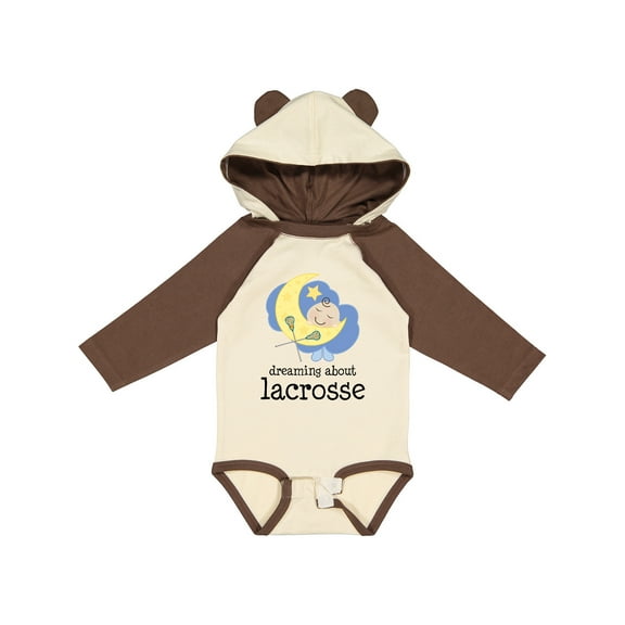 Inktastic Lacrosse Baby Dream About Boys or Girls Long Sleeve Baby Bodysuit