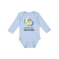 thumbnail image 1 of Inktastic Lacrosse Baby Dream About Boys or Girls Long Sleeve Baby Bodysuit, 1 of 5