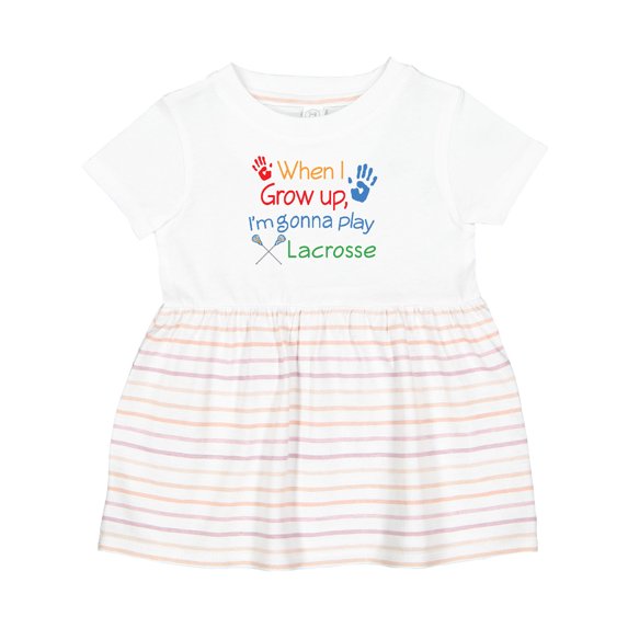 Inktastic Lacrosse Baby Girls Baby Dress