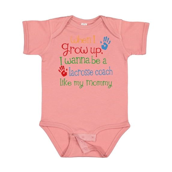 Inktastic Lacrosse Coach Like Mommy Boys or Girls Baby Bodysuit