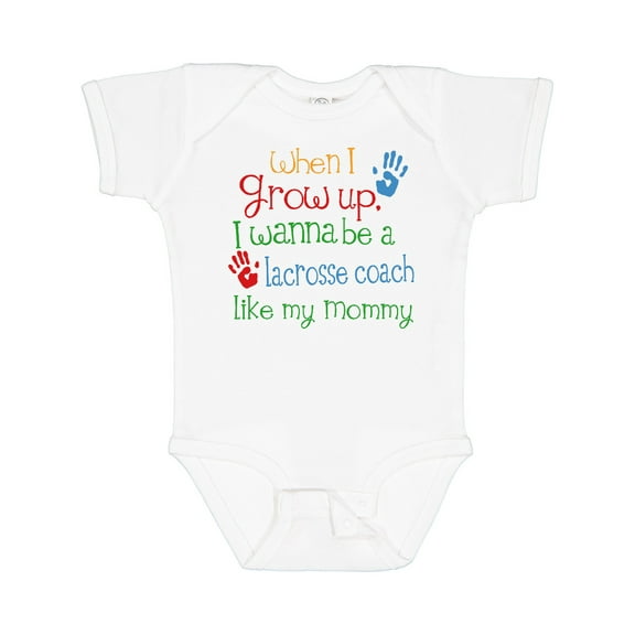 Inktastic Lacrosse Coach Like Mommy Boys or Girls Baby Bodysuit